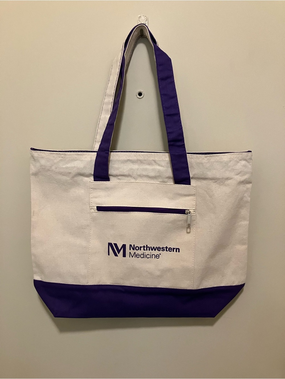 Northwestern Medicine logo tote bag